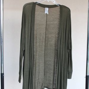 Olive green Large Cardigan